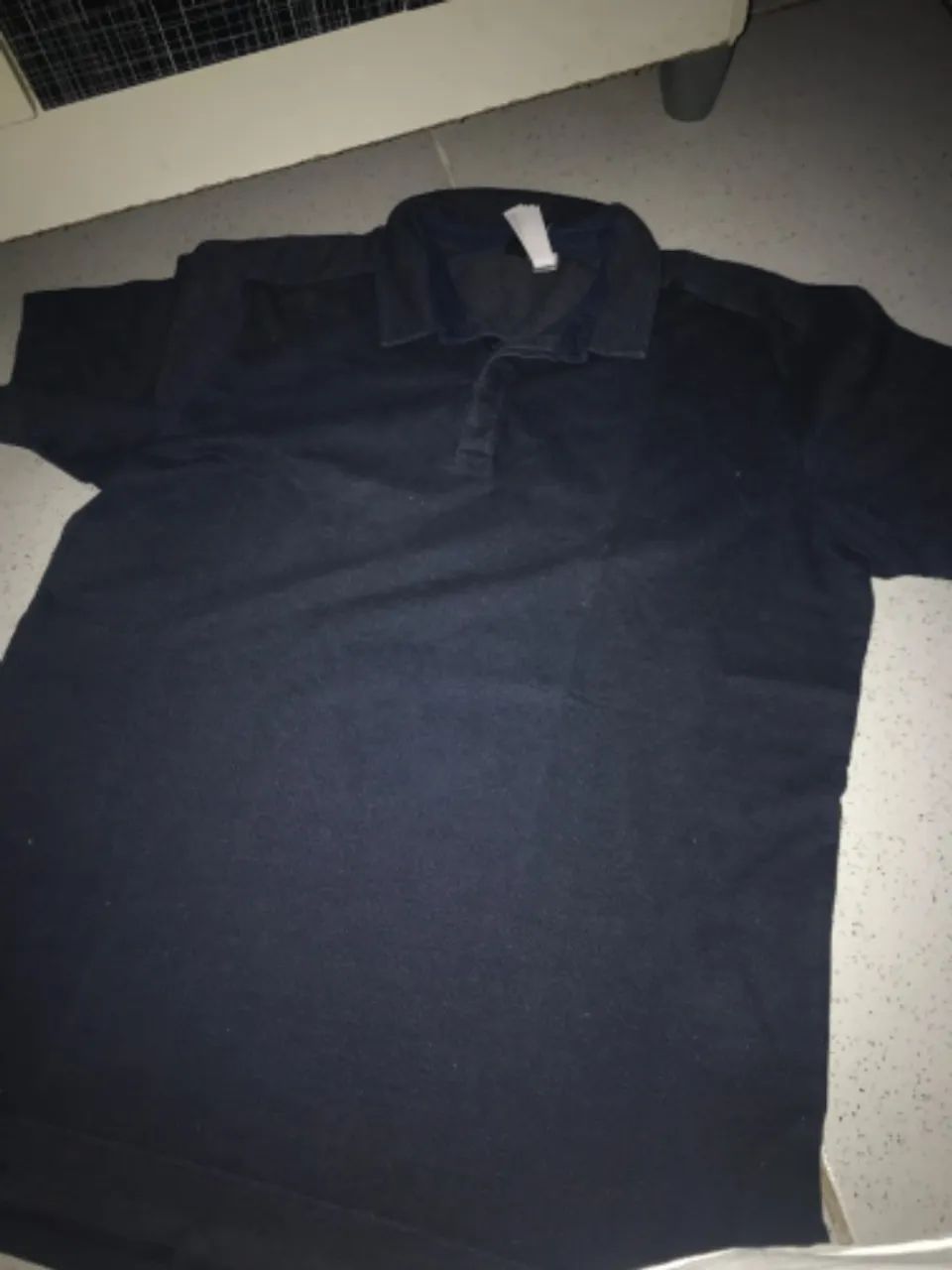 Camisa Polo Adidas Modelo ZNE (Zero Negative Energy) Azul Marinho - TAM G - Impecável!