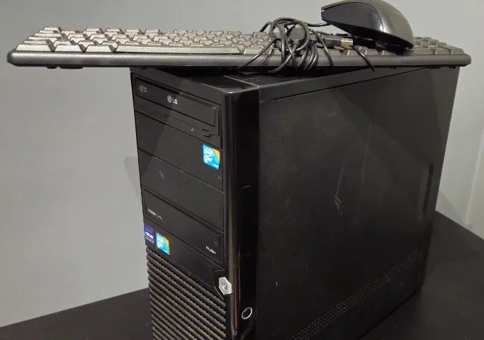 Computador de mesa desktop P5G41T-MX LX Core 2 Duo E7500 4GB Nvidia GT 730 teclado e mouse - Foto 2