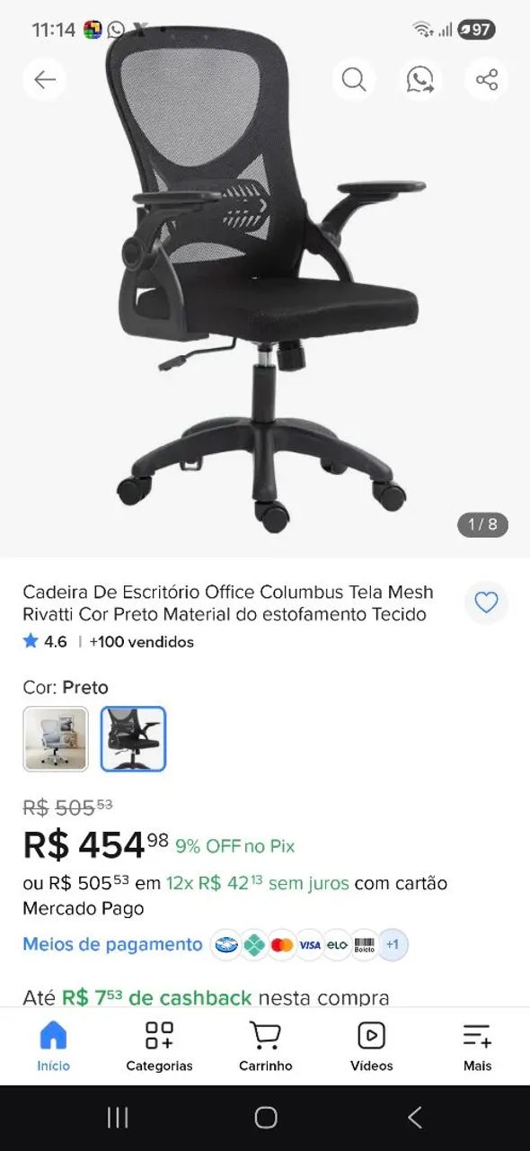 Cadeira escritorio  - Foto 2
