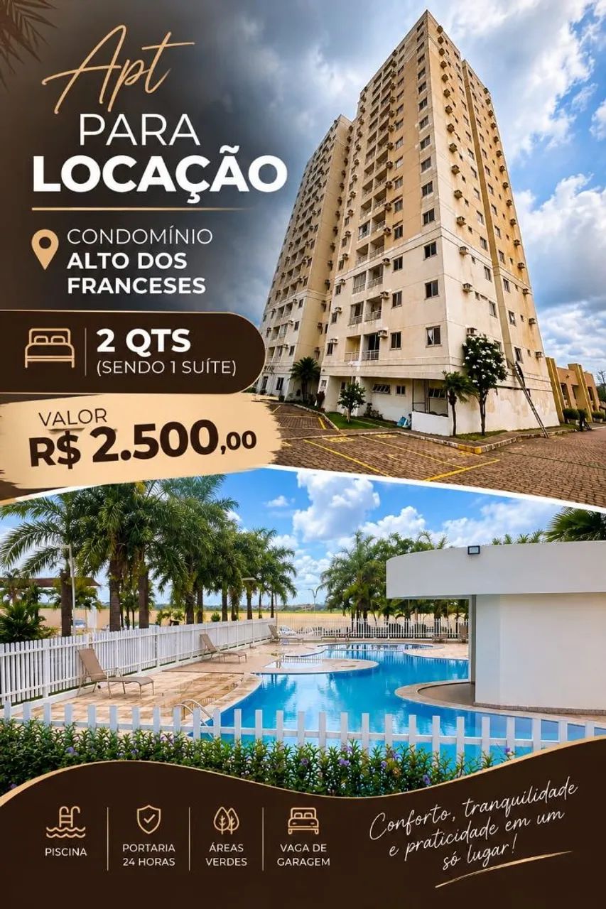 LOCAÇÃO APT  COND. ALTO DOS FRANCESES 
