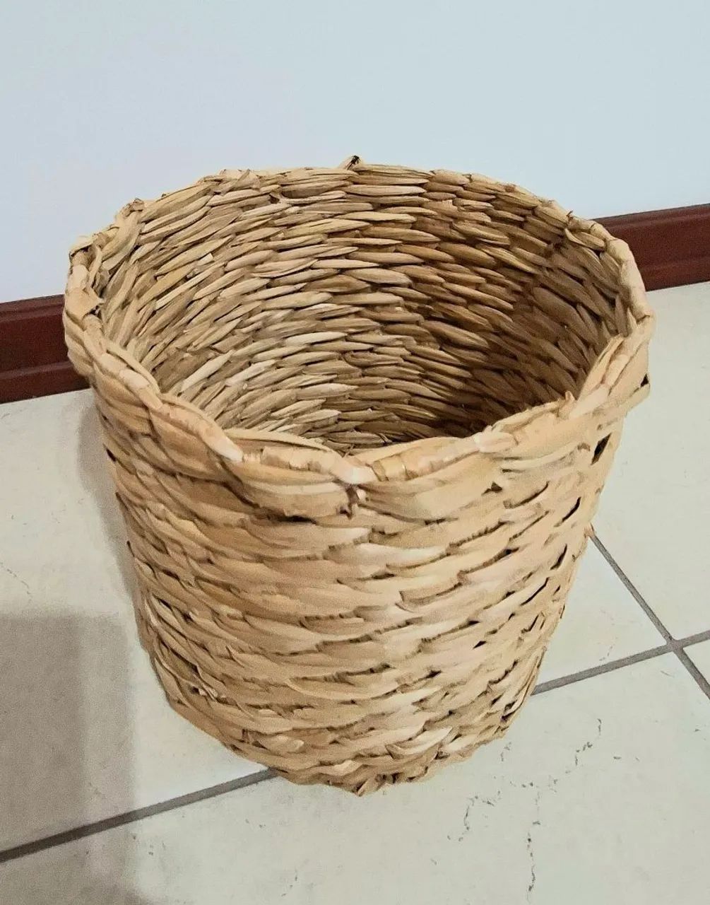 CACHEPO DE PALHA TABOA 20 CM - ESTILO RÚSTICO, BOHO, SUSTENTÁVEL  - Foto 2