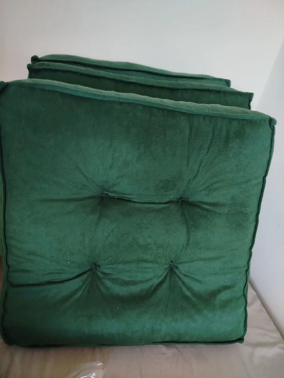 3 Almofadas quadradas Verdes - Foto 2