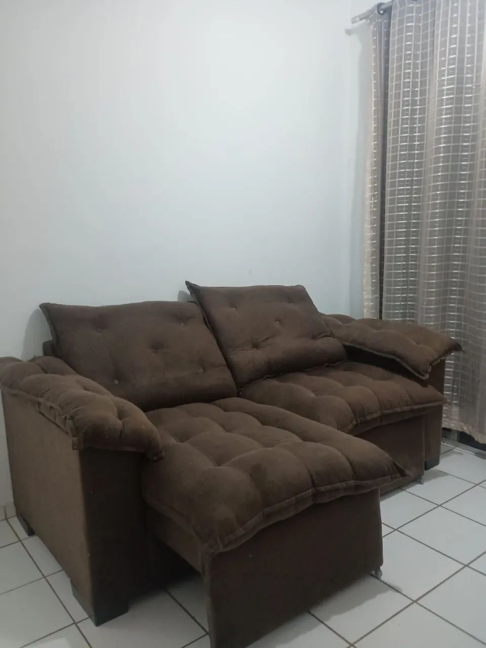 Sofá 3 lugares retrátil (fofuxo) - Foto 4