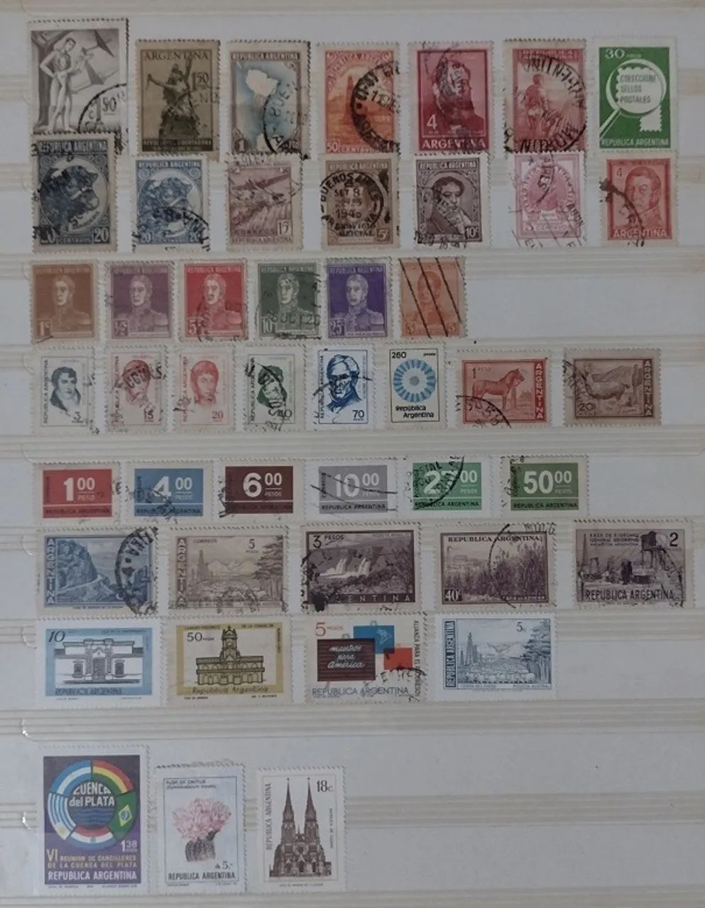 Selos postais Antigos da Argentina - Alguns datados entre 1896-97  