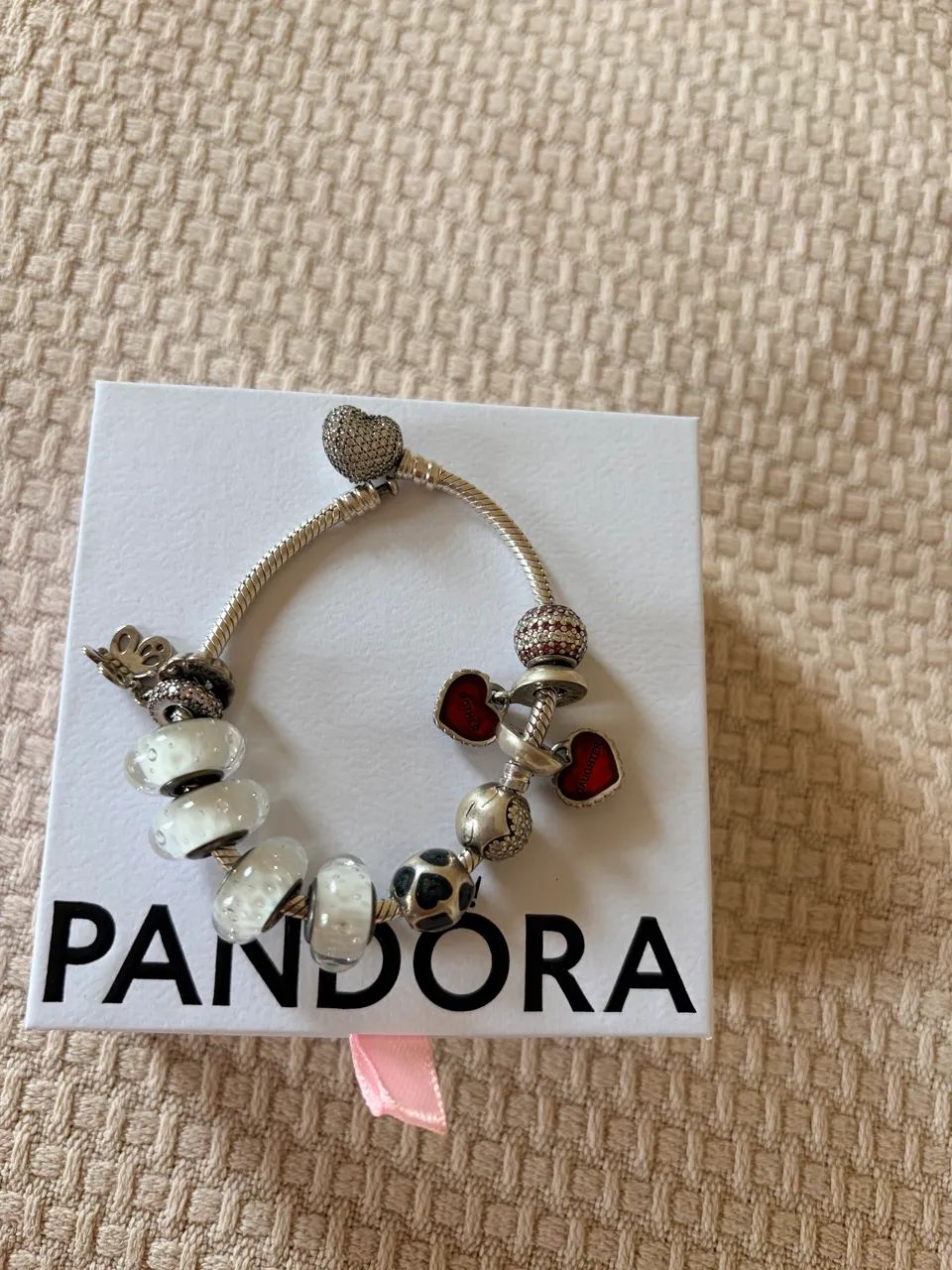 Pulseira Pandora com berloques - Foto 4