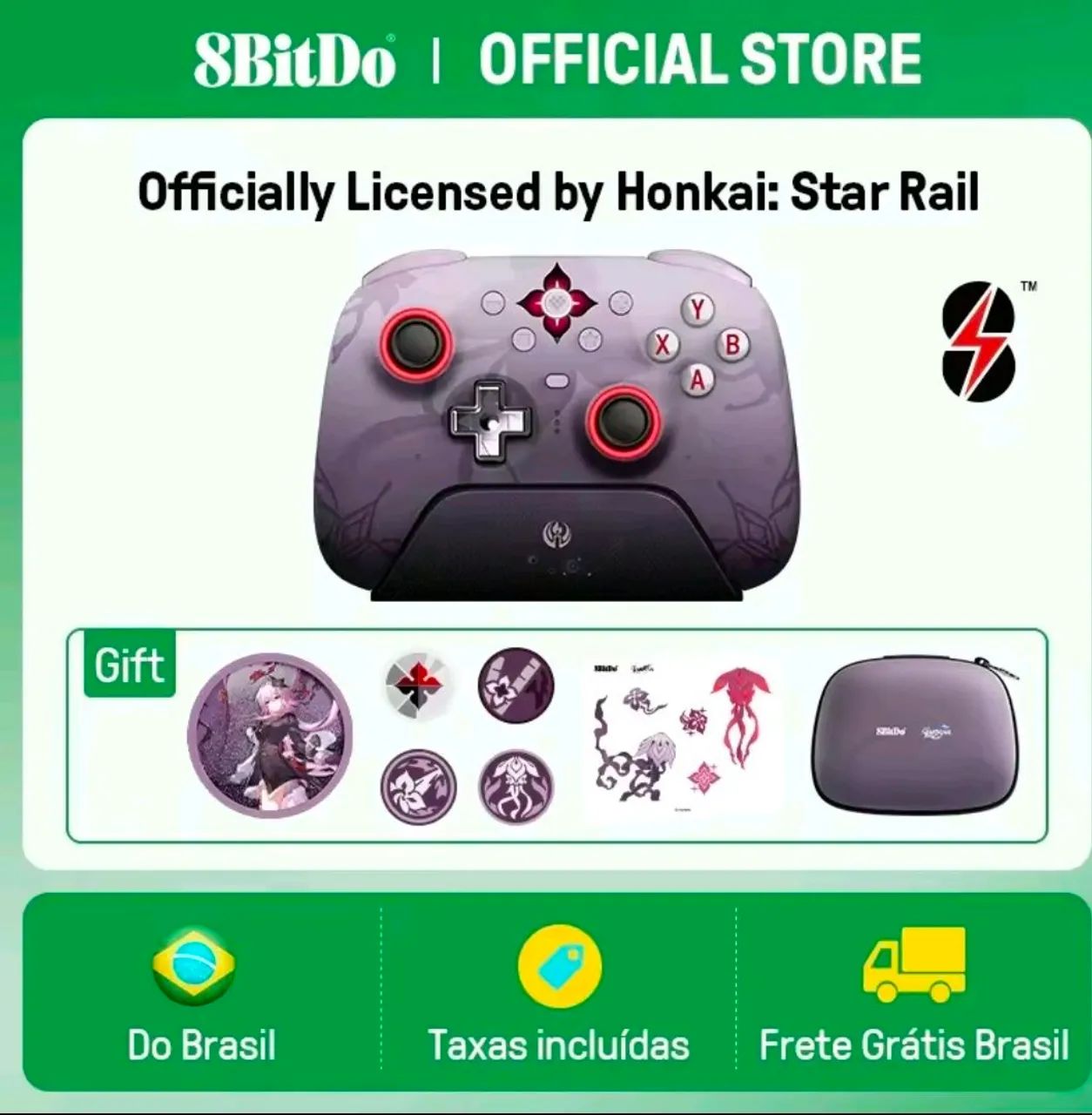 Controle sem Fio 8bitdo Ultimate 2 Evernight Honkai: Star Rail - Foto 5