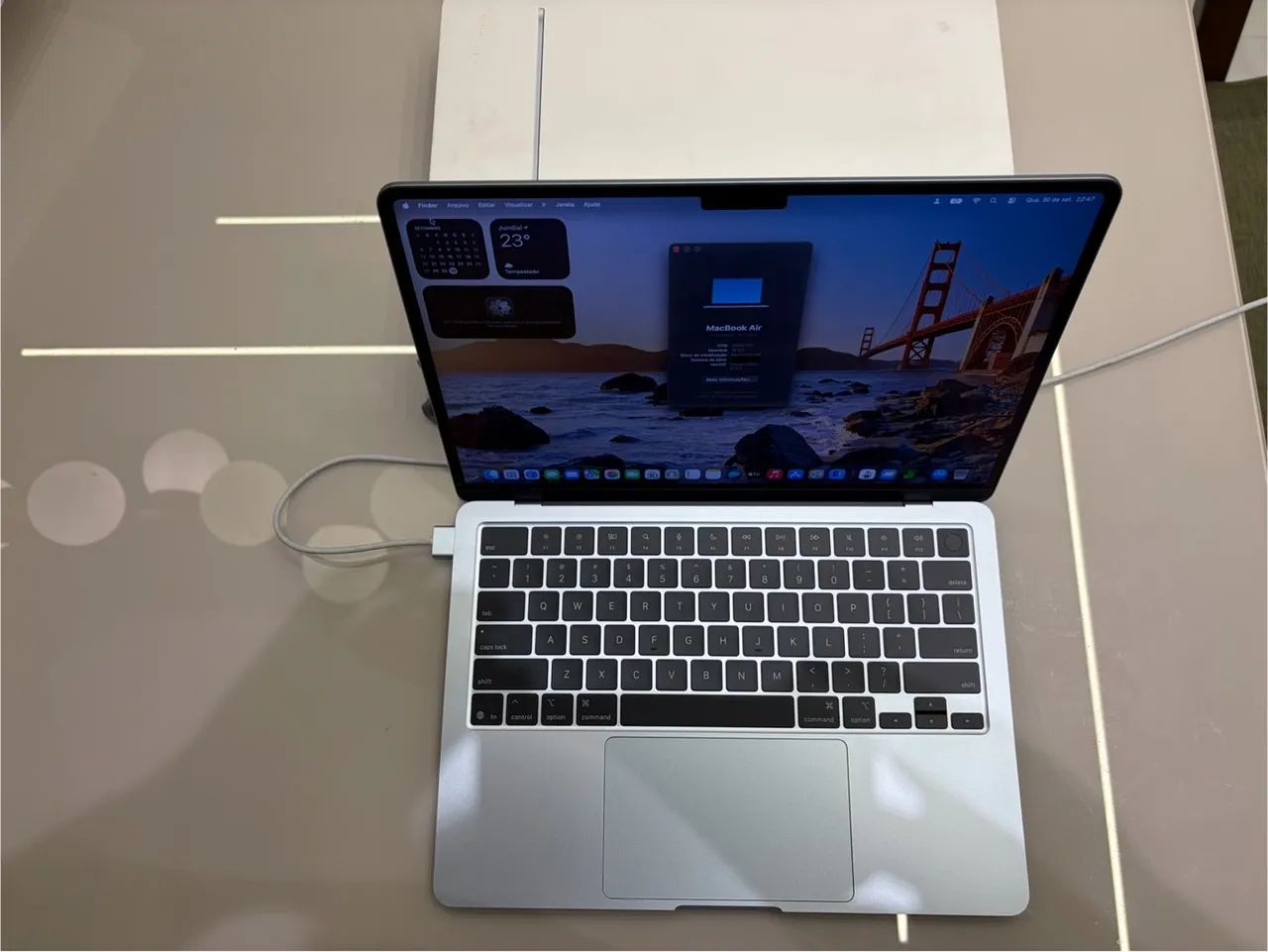 MacBook Air M4 16GB e 256gb -garantia Apple e apenas 14 ciclos