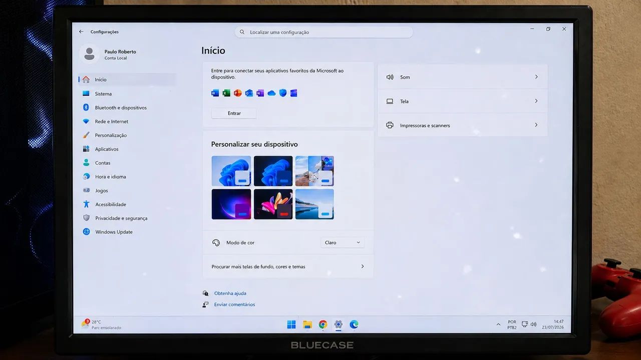 Monitor Bluecase 19 Pol - LED - VGA/HDMI
