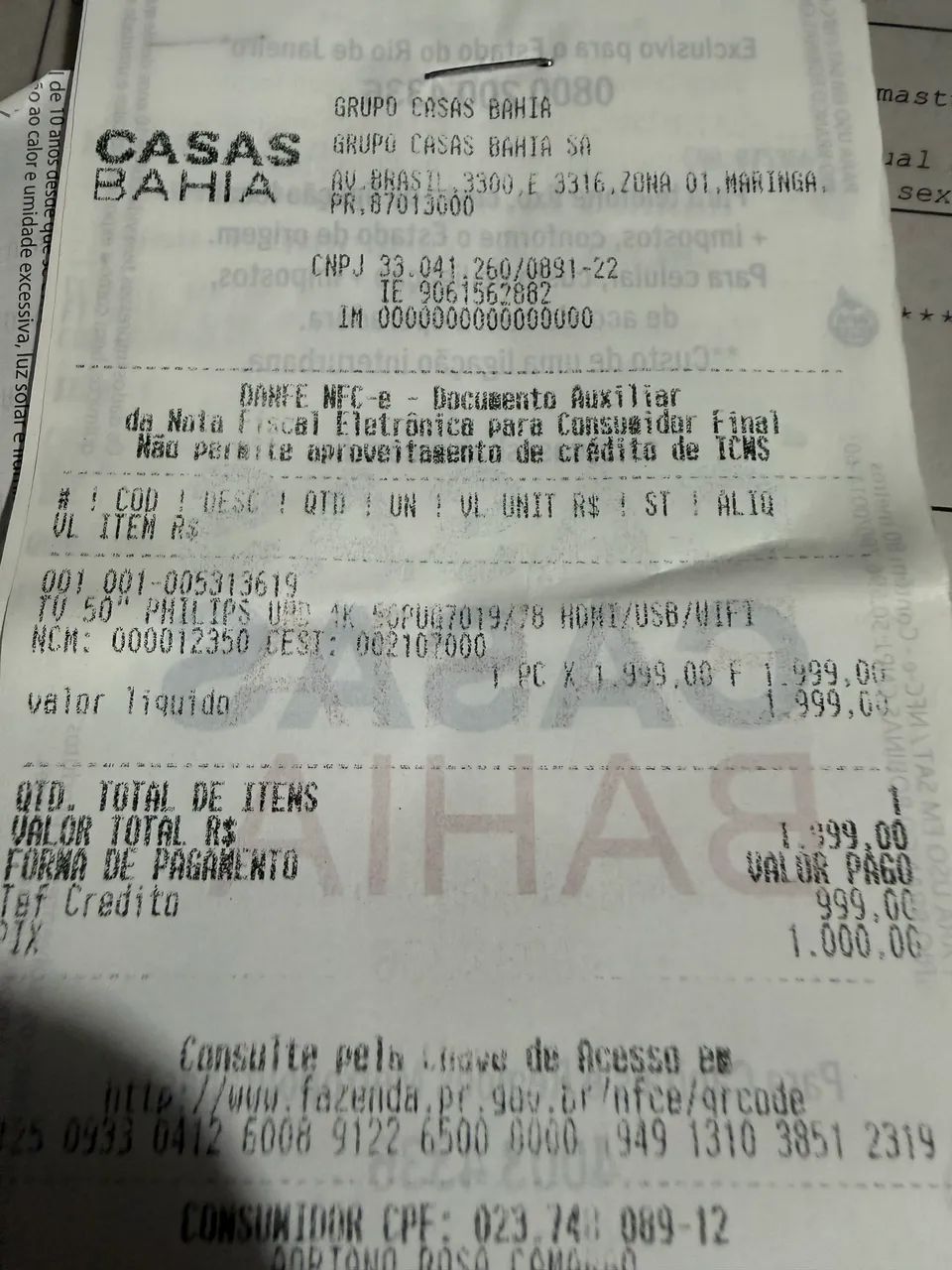 Tv Fhilips 50 polegadas 4k - Foto 3