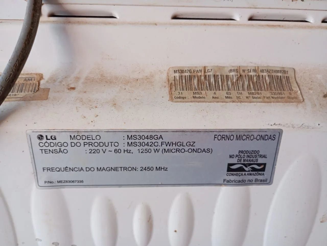 Microondas da Lg 220 v TD ok - Foto 4