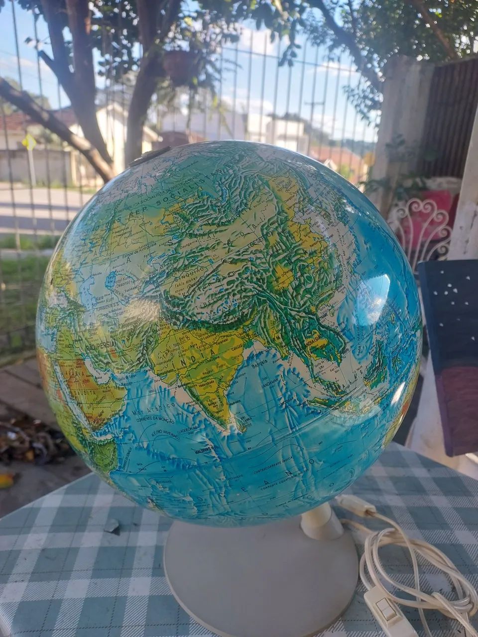 Globo mapa mundial vintage 