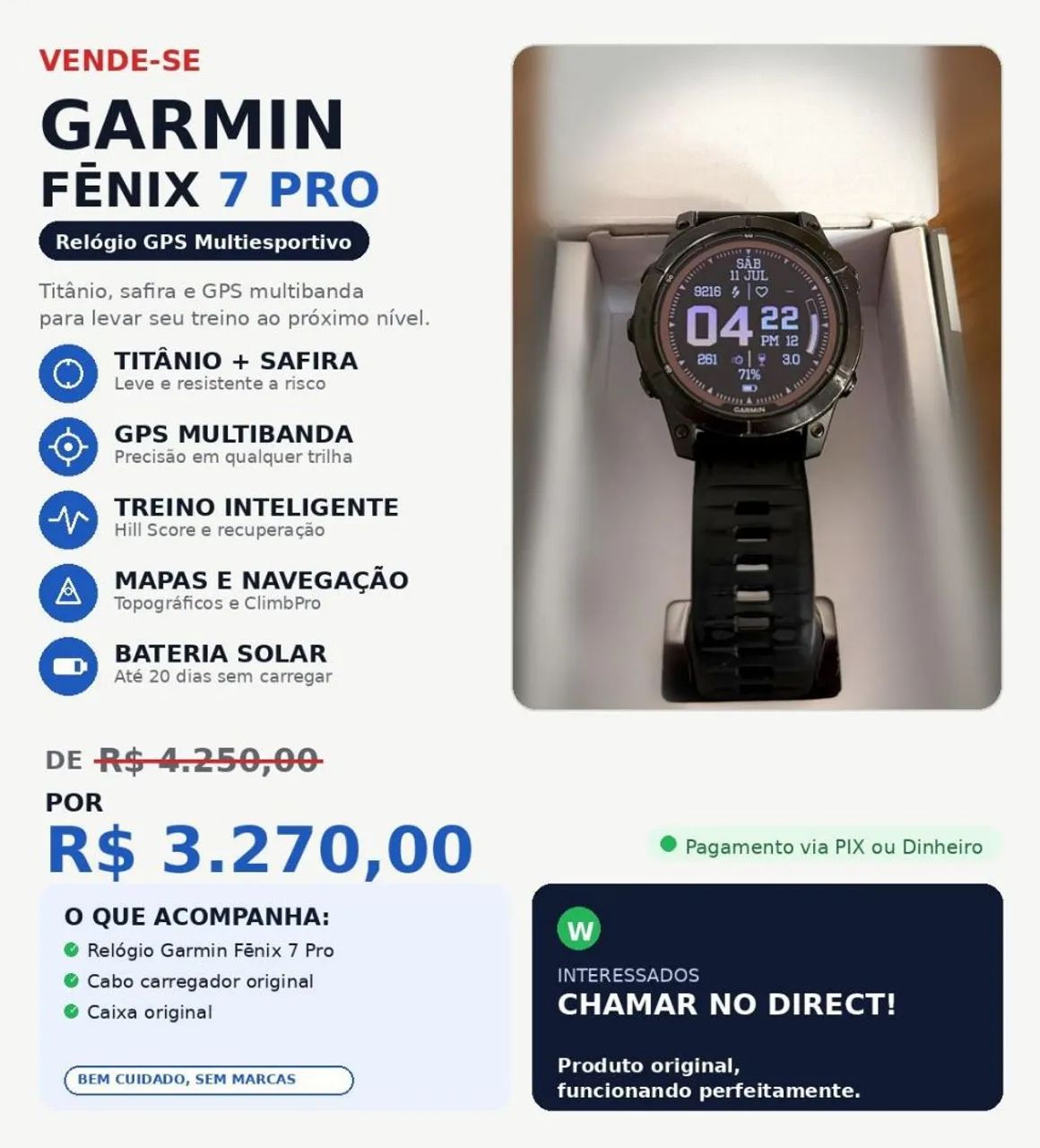 Garmin Fenix 7 PRO SOLAR - Foto 3