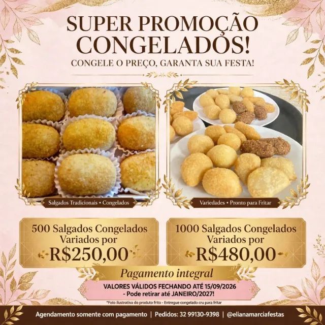 Salgadinhos para festas 