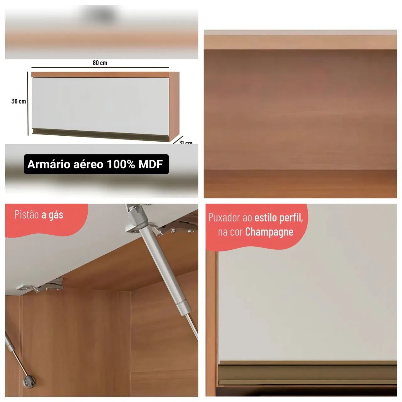 Armários aéreos 100% MDF  - Foto 3