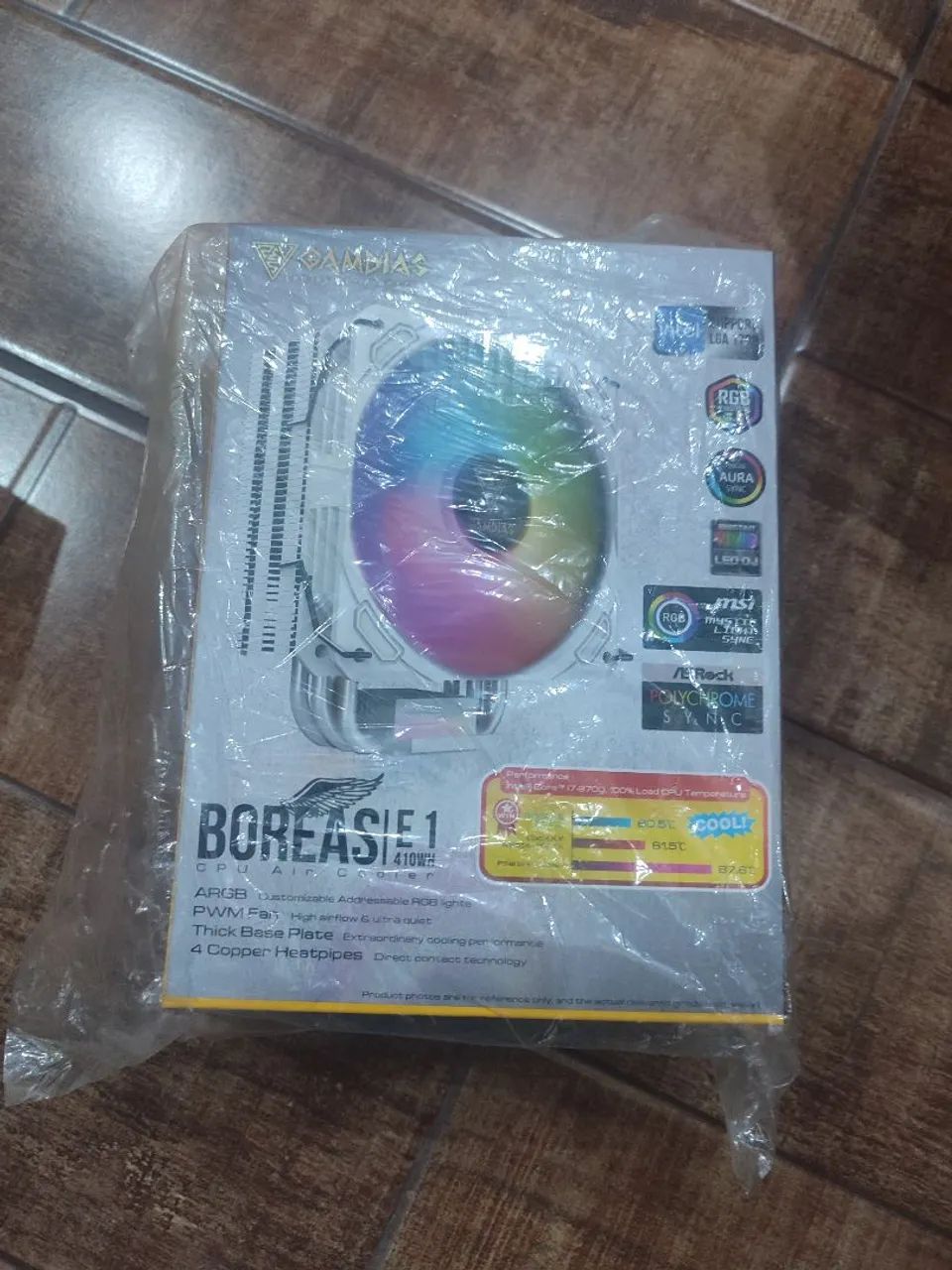 Cooler Gamdias Boreas E1 410WH ARGB - Branco - 120mm - Foto 2