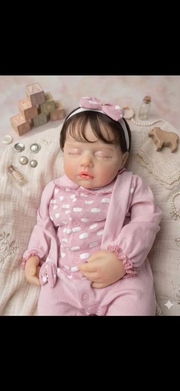 Boneca realista Bebê Reborn Original  - Foto 4