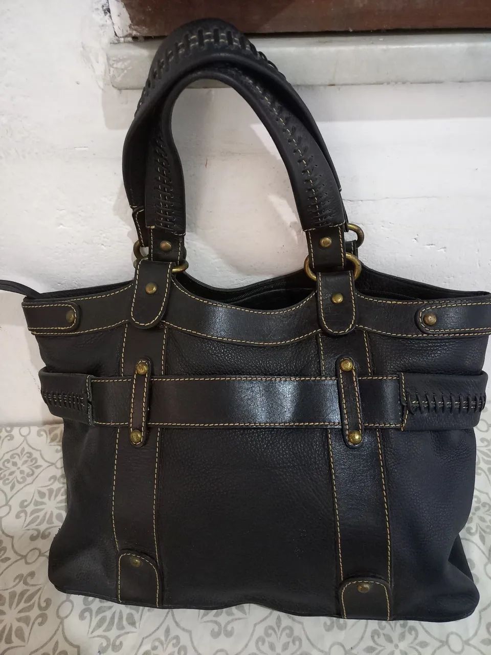 Bolsa couro COMPARATO 