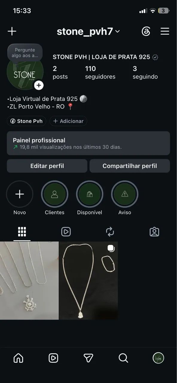 Cordão e brinco prata 925 - Foto 4