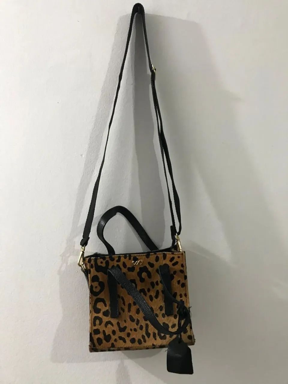 Bolsa couro pelo luz da lua