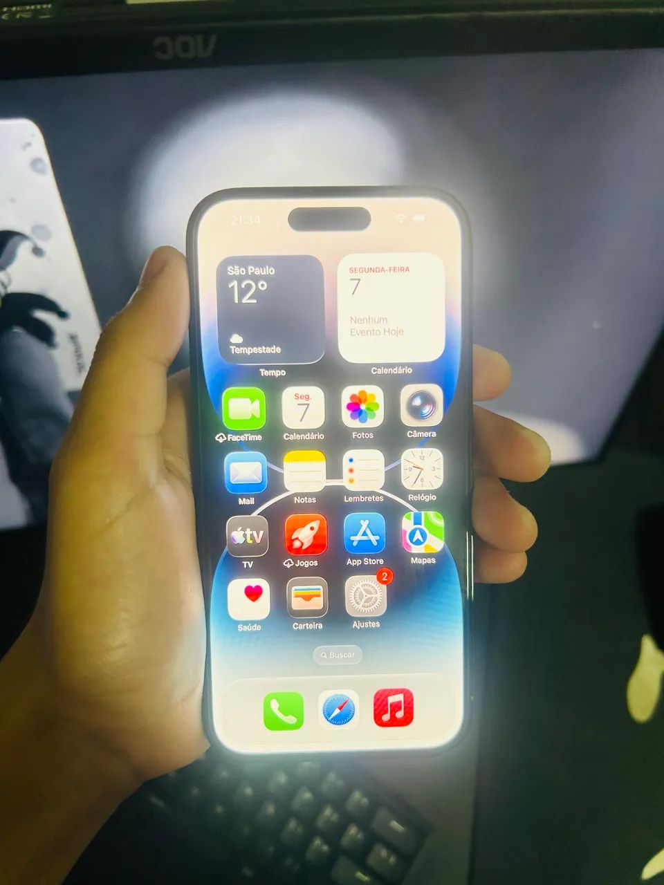 iPhone 14 Pro 128gb - Preto - Foto 2