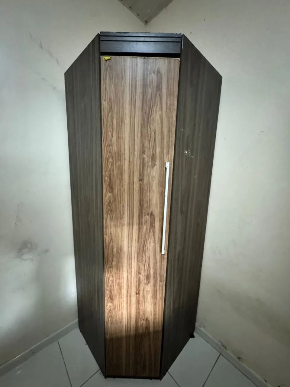 Móveis de Quarto Solteiro: Módulo Aéreo + Guarda-Roupa de Canto - Foto 3