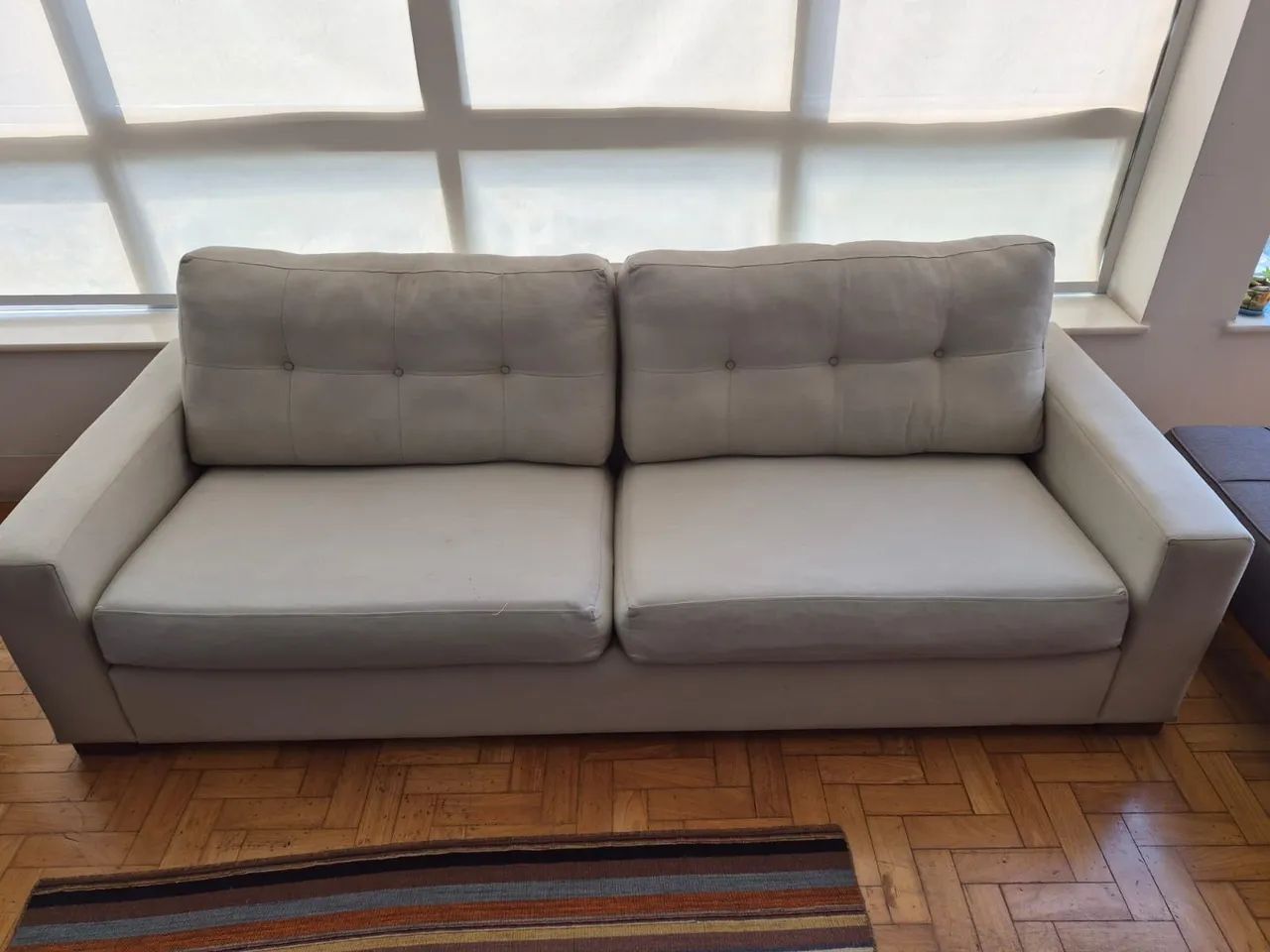 Sofá 290*90cm Lino cinza - Foto 3