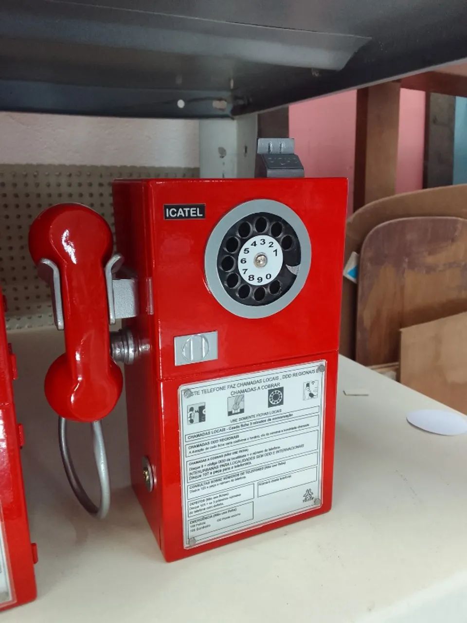 miniatura orelhão anos 80 - Foto 3