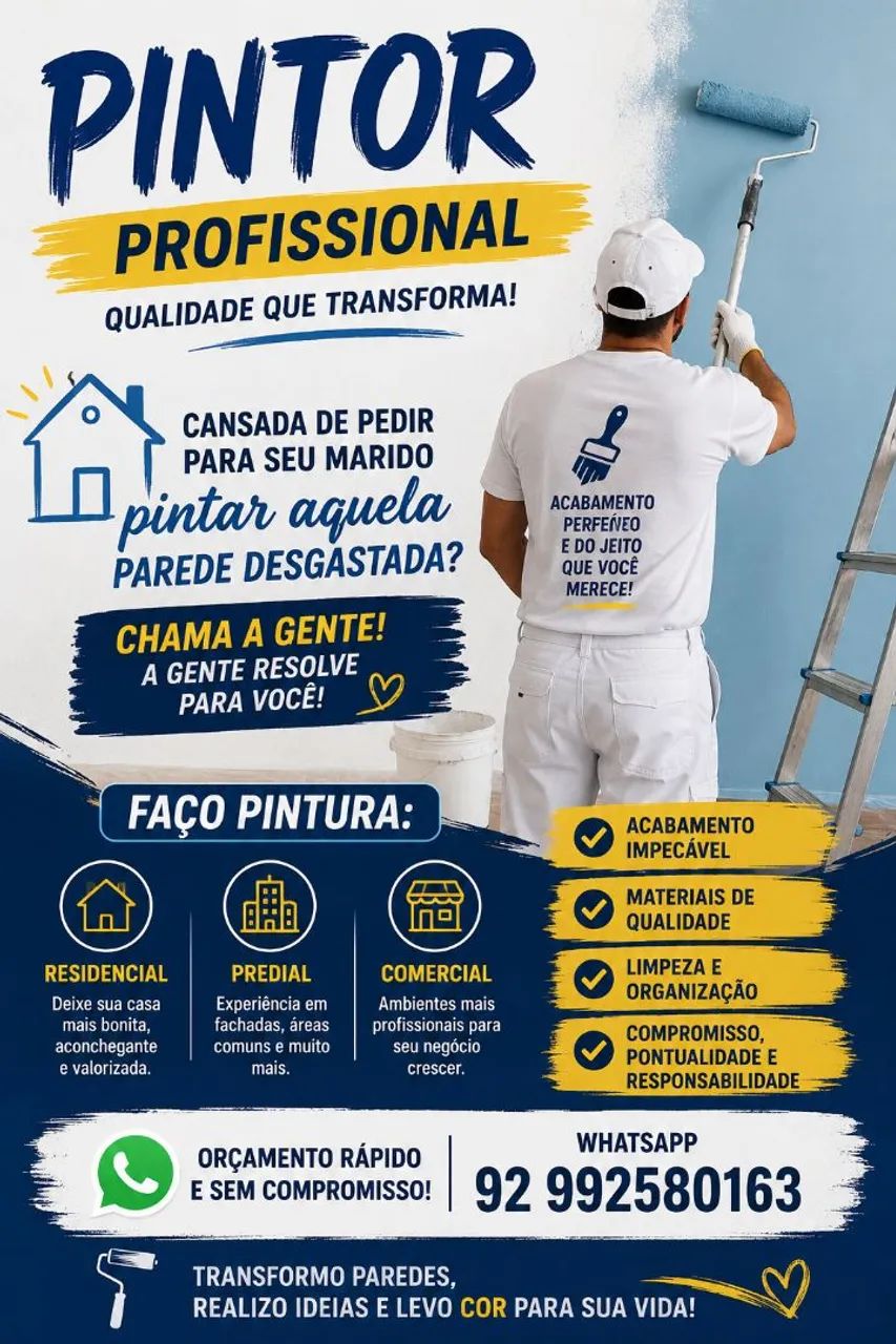 Pintor Residencial Predial, comercial 