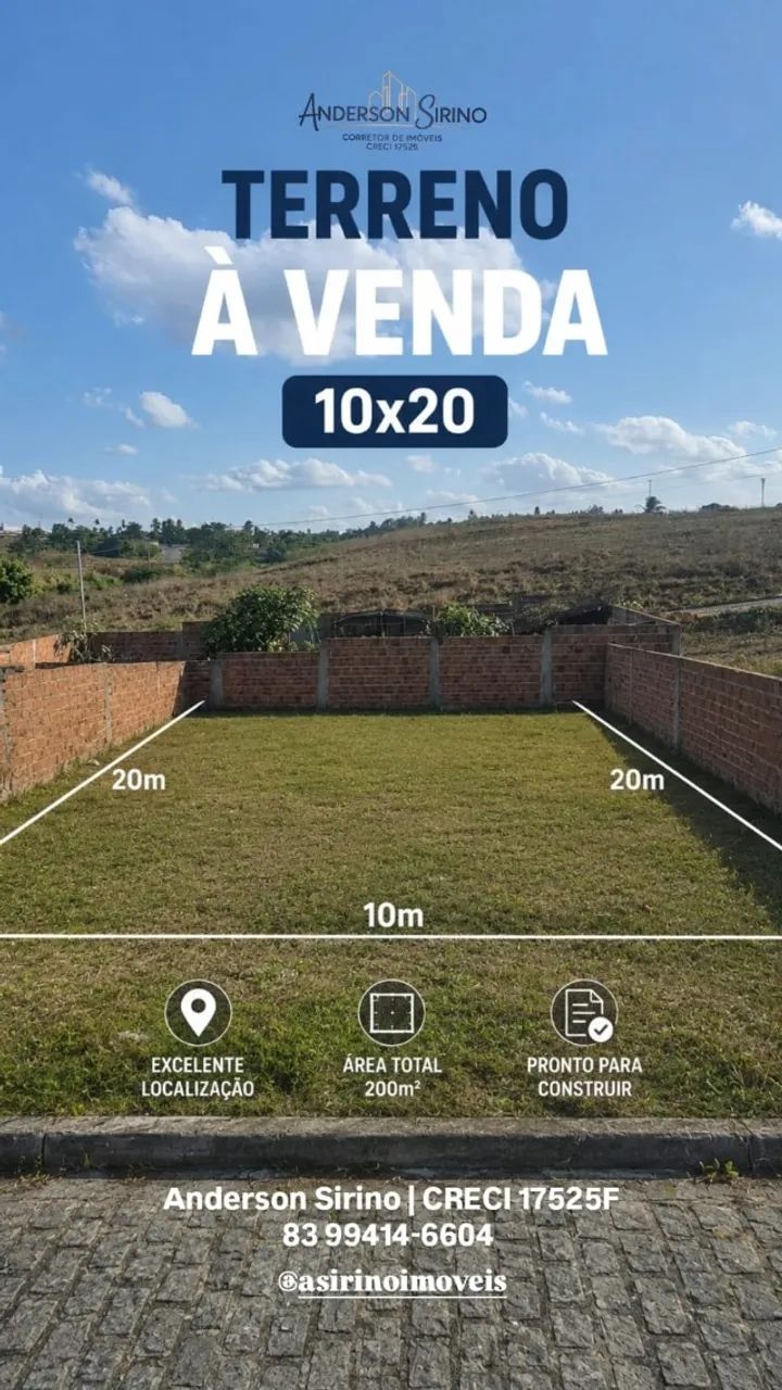 TERRENO EM SAPÉ SEM ENTRADA