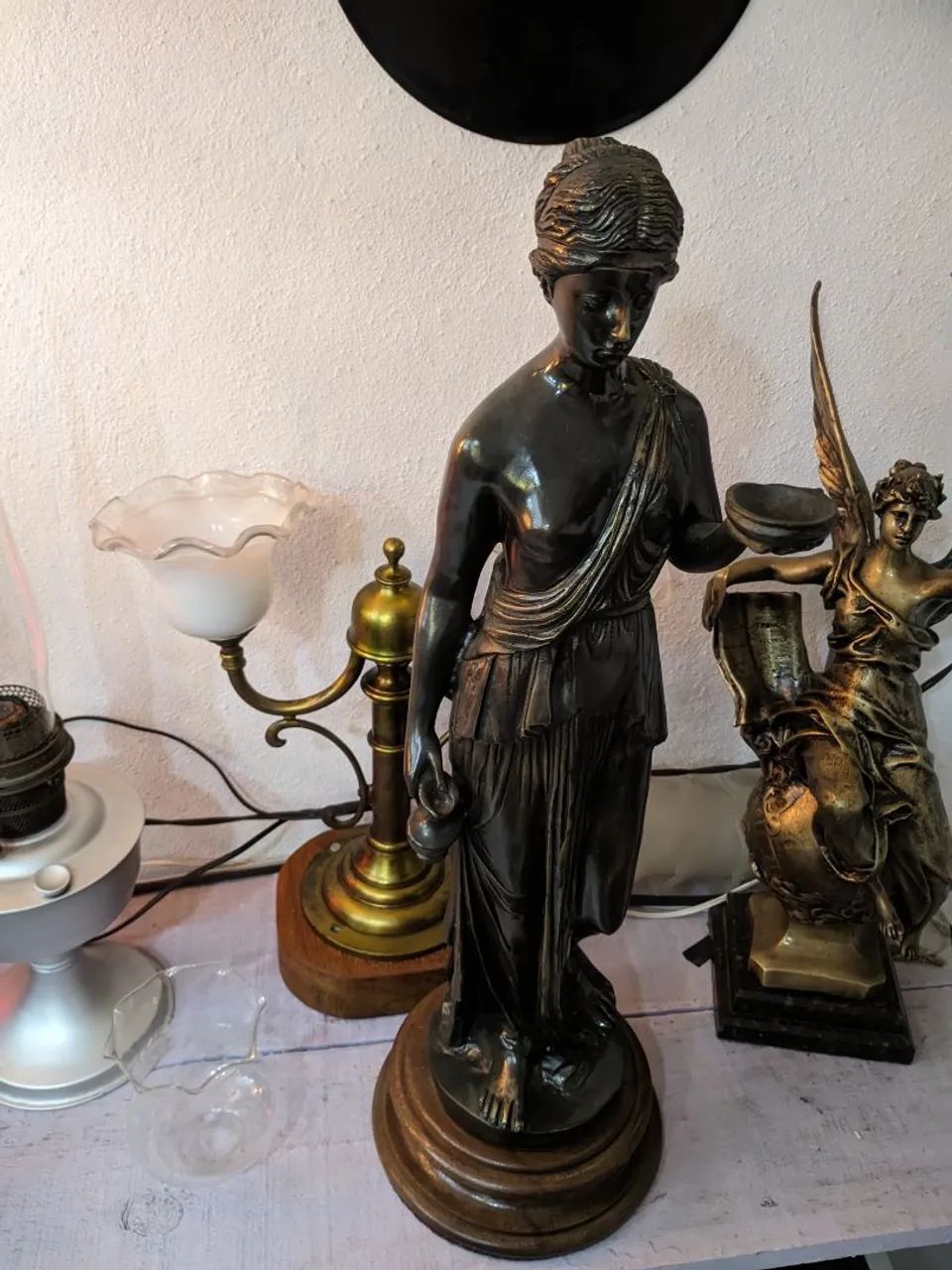 Escultura antiga em bronze macisso  - Foto 5