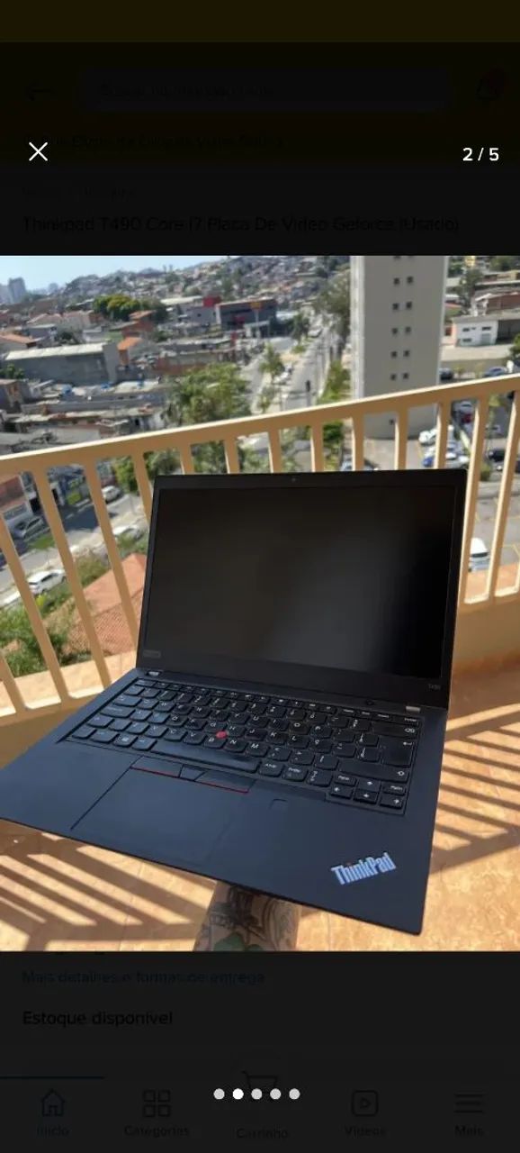 Notebook Lenovo T490