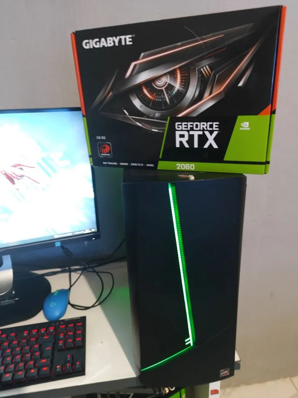 CPU gamer Ryzen 5 + RTX 2060 + 16GB +SSD + HD aceito cartão!