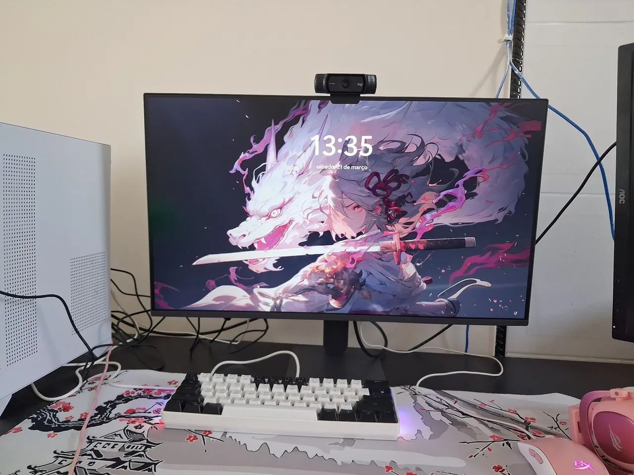 Monitor LG 27 polegadas seminovo 
