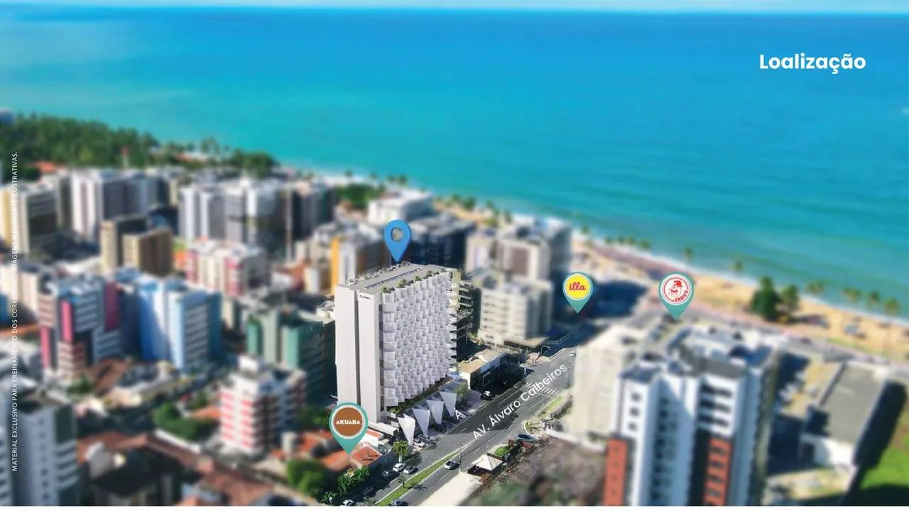 Apartamento Studio na Jatiúca, Maceió no Edifício Smart Stay View - Foto 3