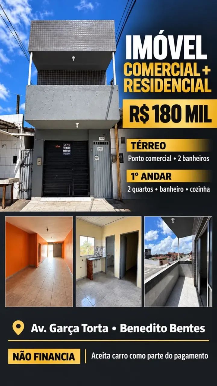IMÓVEL COMERCIAL + RESIDENCIAL