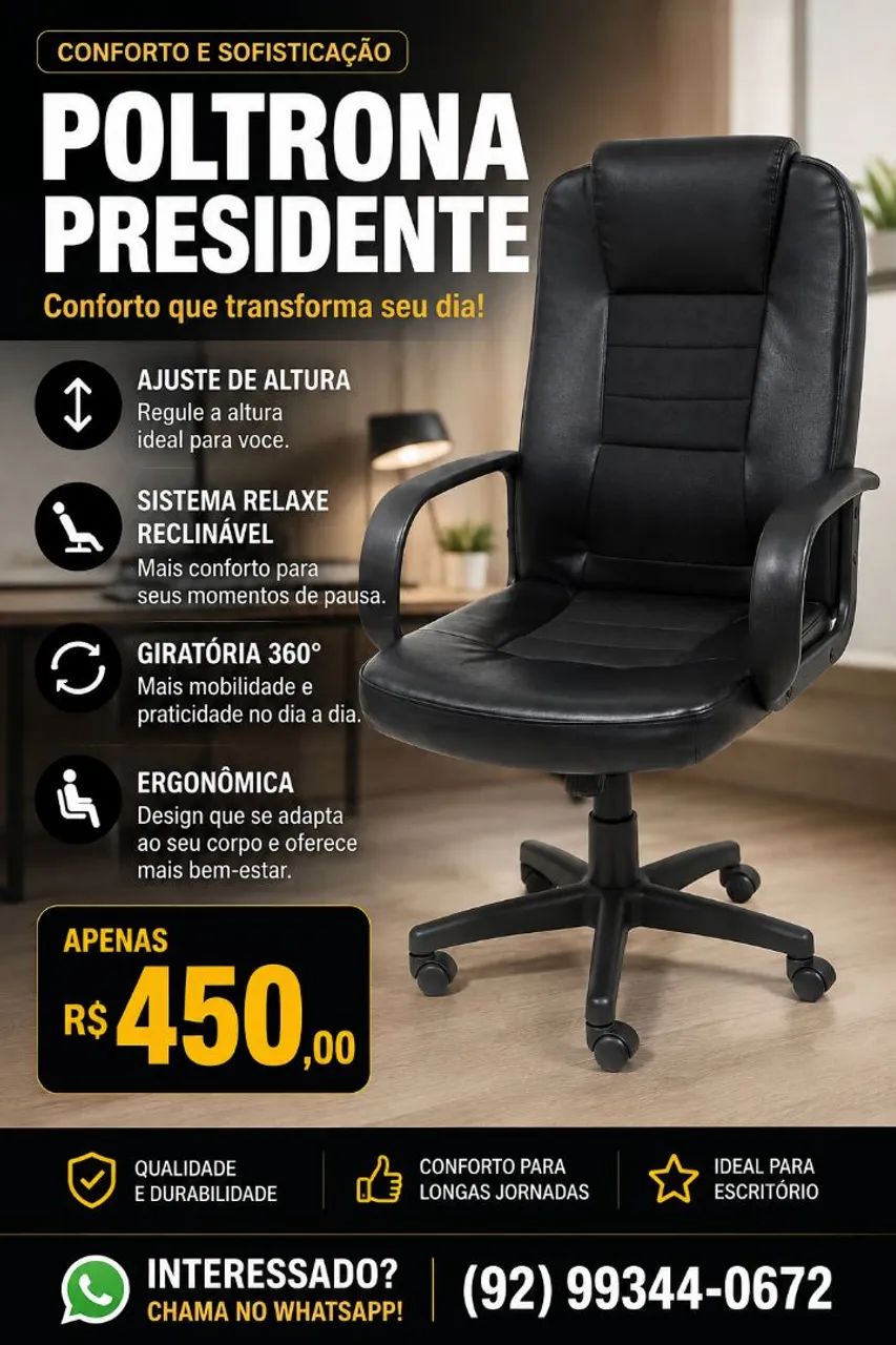 Cadeira Presidente  - Foto 2