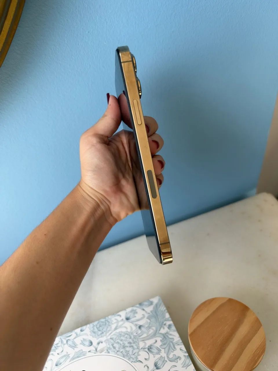 iPhone 13 Pro Max 128 GB Dourado ? Muito Conservado - Foto 4