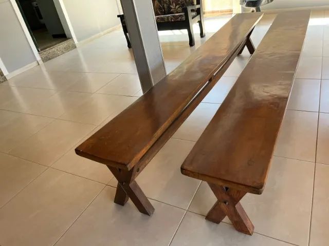 Bancos para mesa de madeira (R$400 cada)