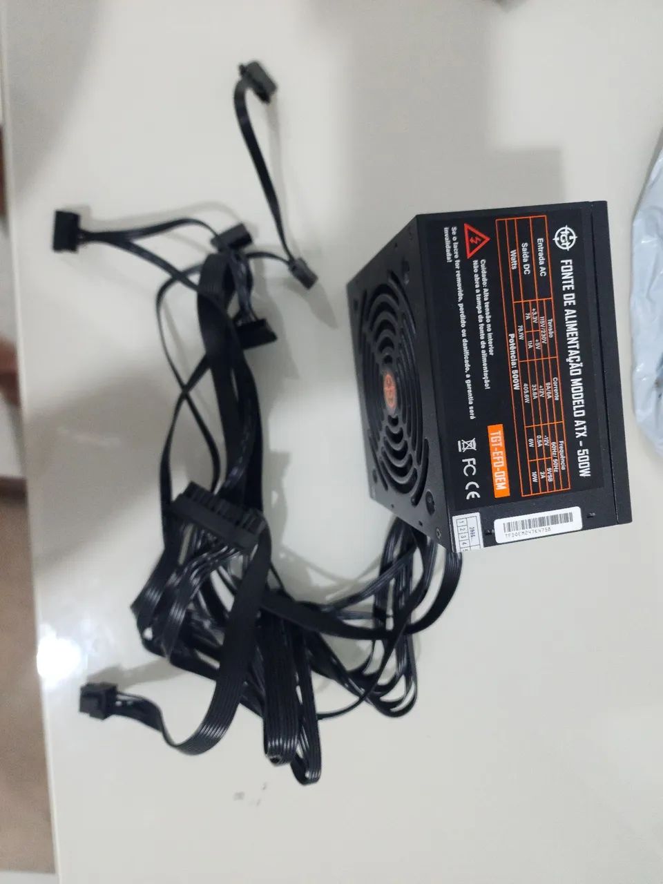 Fonte ATX p/ PC 500W  (Excelente Fonte)