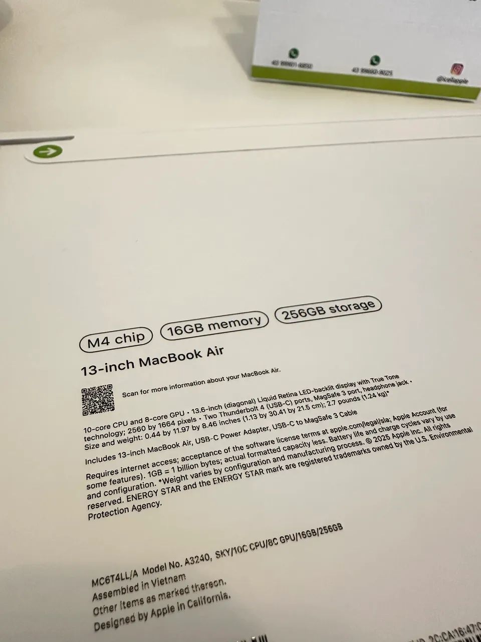 MacBook Air M4 16RAM/256GB  - Foto 3