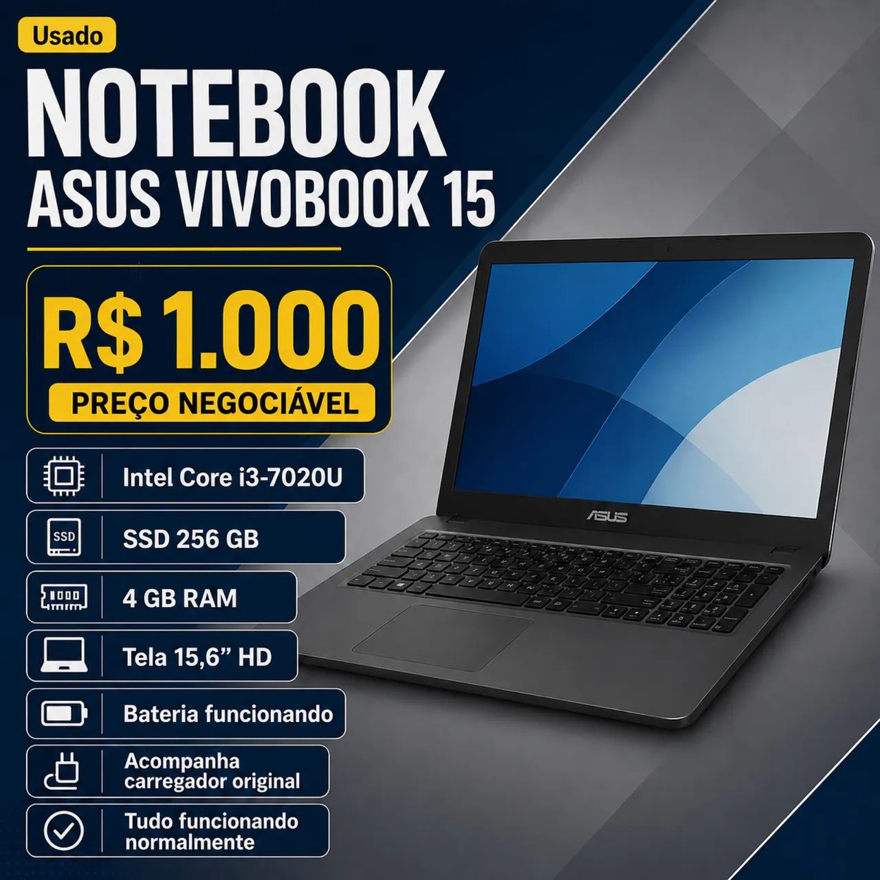 NOTBOOK ASUS VIVOBOOK- 1.000