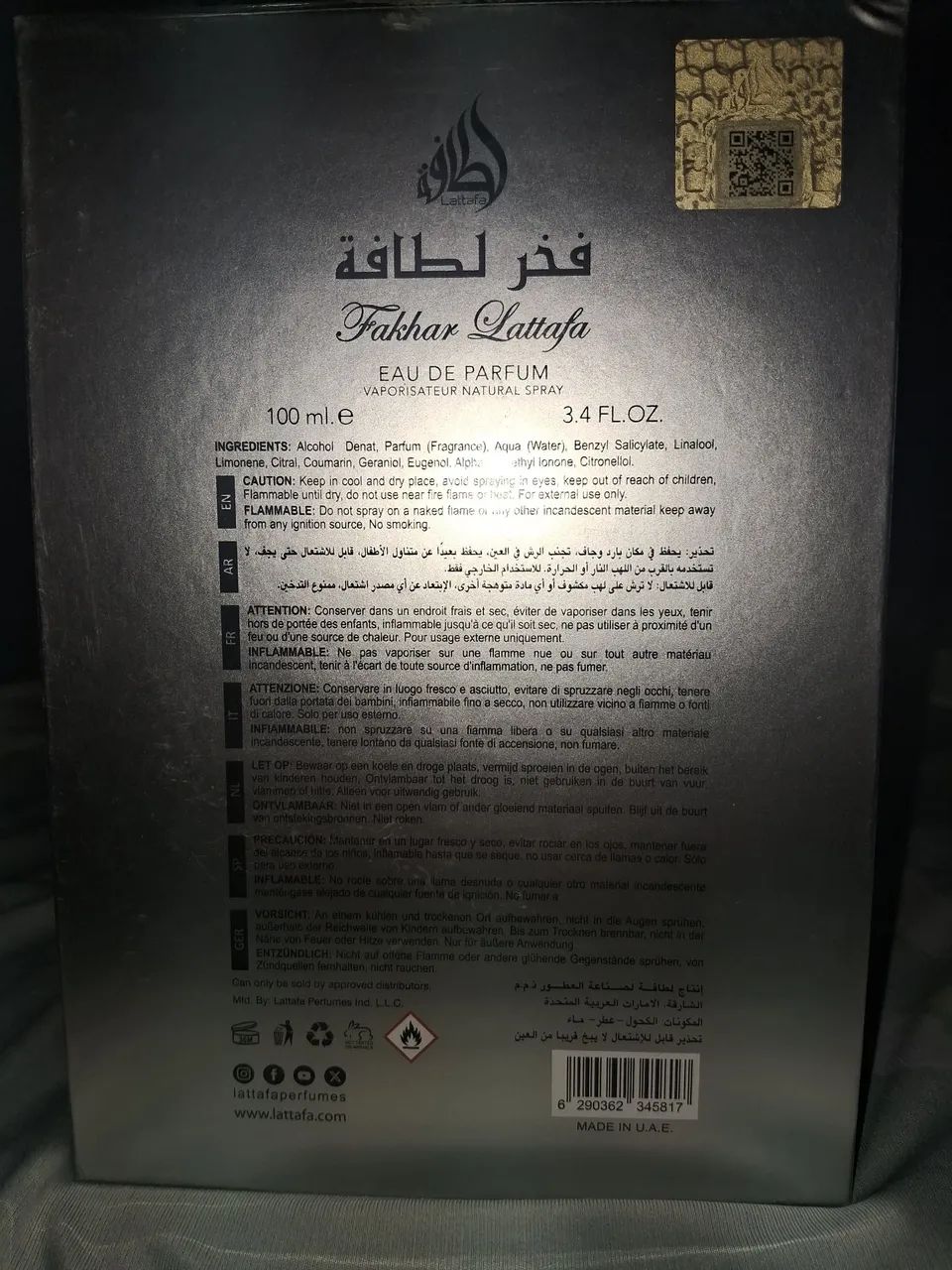 Perfume Árabe Fakhar Platinum - Foto 4