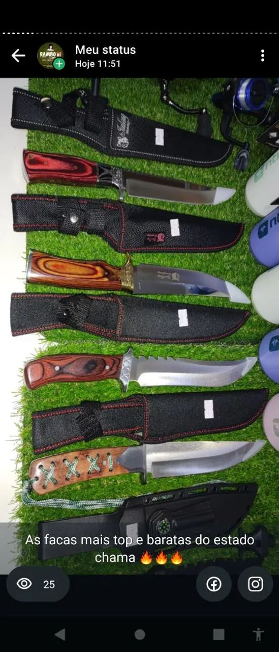 Vendo facas e canivetes mais baratos do estado 