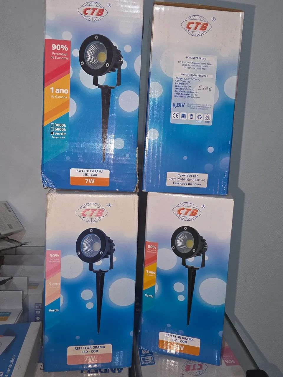 Refletores led verde