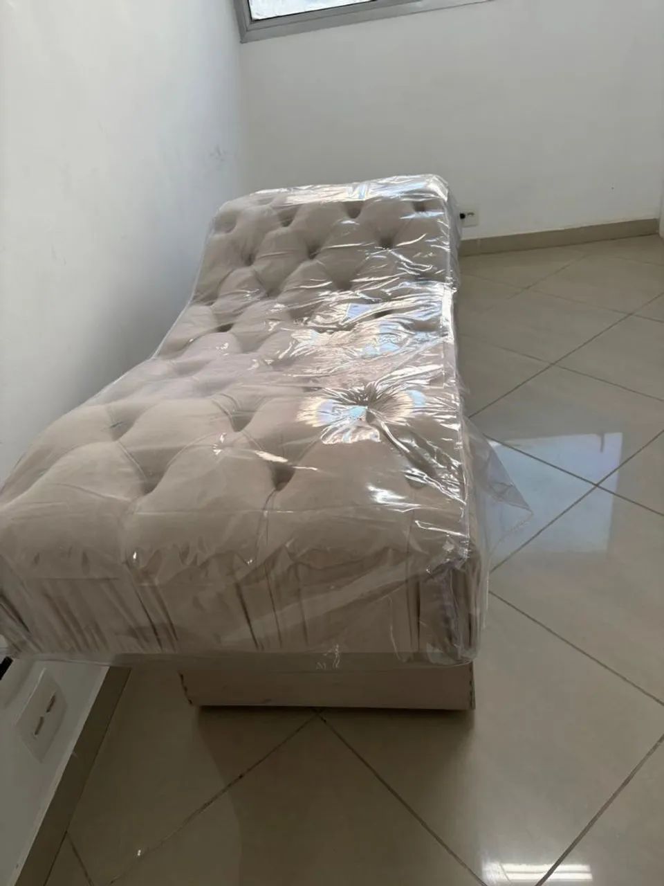 Maca Estofada Estética Spa Veludo Bege - Foto 3