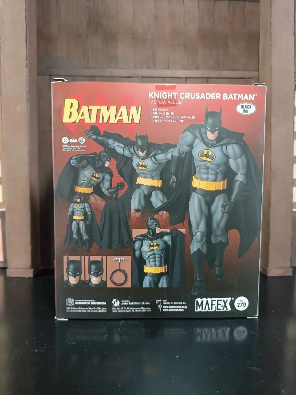 Medicom Mafex Knight Crusader Batman Black version Exclusivo Japan