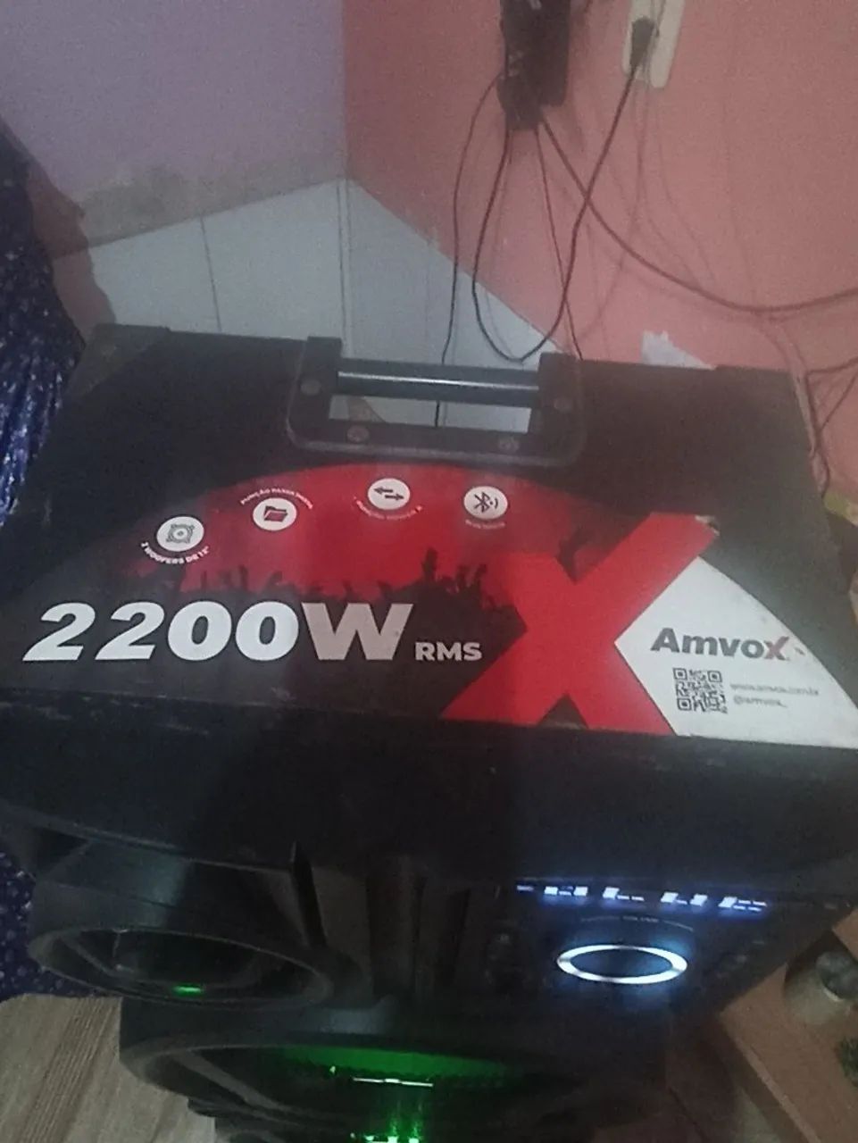 Caixa de som Amvox 2200w RMS - Foto 2