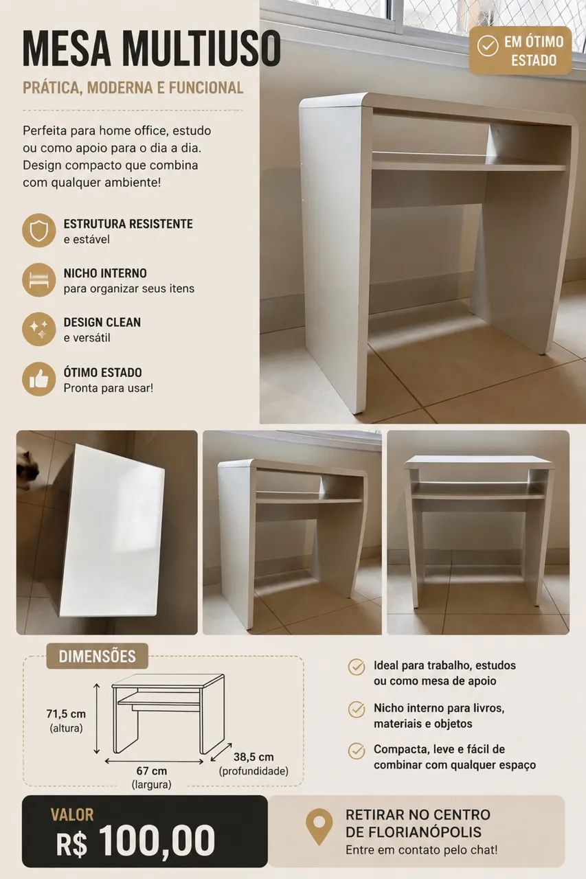 Mesa multiuso 100,00