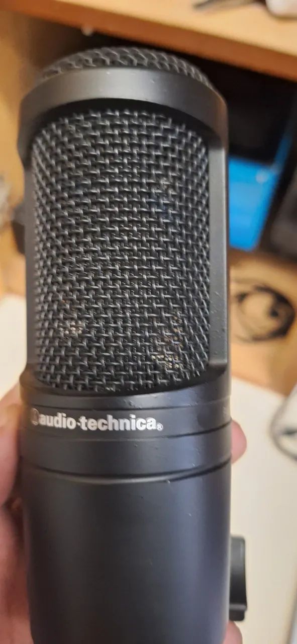 Microfone - Audio-Technica AT2020 com compatibilidade P48