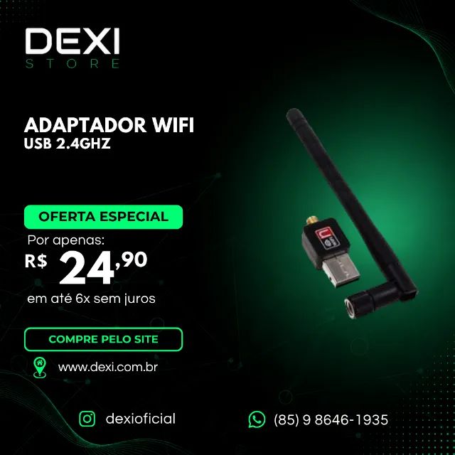 Adaptador Receptor Wireless USB WI-FI 1200Mbps
